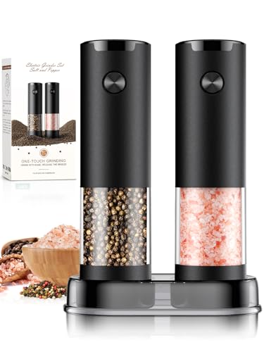 Smart Home Electric Salt and Pepper Grinder Set Automatic Battery