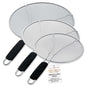 U.S. Kitchen Supply 3-Piece Stainless Steel Splatter Guard Kit