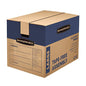 Modern Bankers Box Large Prime Moving Box 6 Pack, Reinforced Handles, Essentials