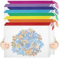 24pcs Mesh Zipper Pouch File Bags Puzzle Storage Bags, A3 Set