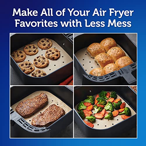 Minimalist Reynolds Kitchens Air Fryer Liners Disposable, Unbleached Parchment Paper Collection
